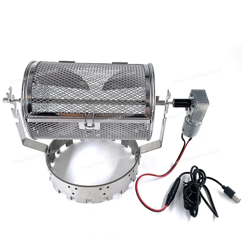 Uso manual o uso eléctrico Máquina para hornear tostador de nueces y granos de café de acero inoxidable