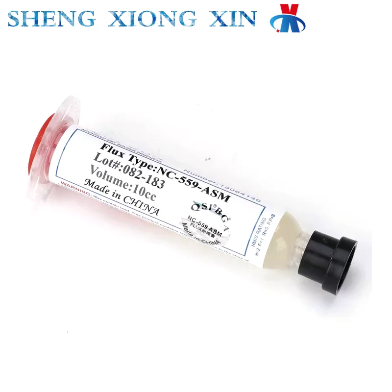 1pcs 10cc NC-559-ASM Solder Paste Syringe Liquid Flux for Cell Phone BGA PCB Repair Stencil Welding Soldering Tool