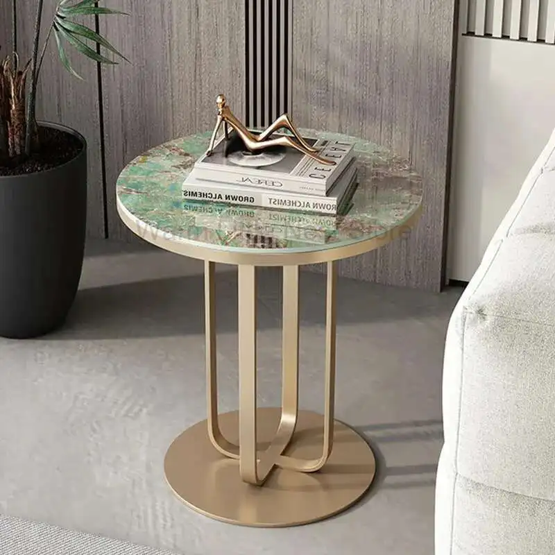 

Round High Coffee Table Standing Aesthetic Simple Nordic Luxury Modern Side Table Designer Mesa Auxiliar Chinese Style Furniture