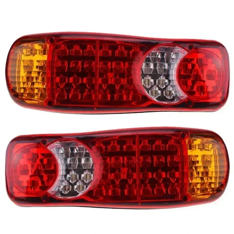 

2PCS 12V 46LED Rear Tail Light Warning Lights Rear Lamp For Caravan Trailer Truck Lorry Boats