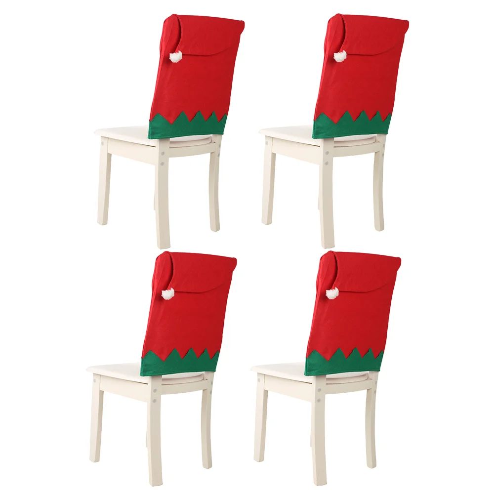 

6 Pcs Christmas Chair Cover Dining Protector Seat Slipcover for Centerpieces Table