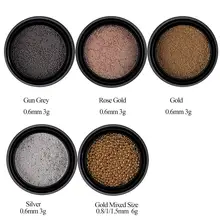 Mini Stainless Steel Nail Beads 0.4/0.6mm #2