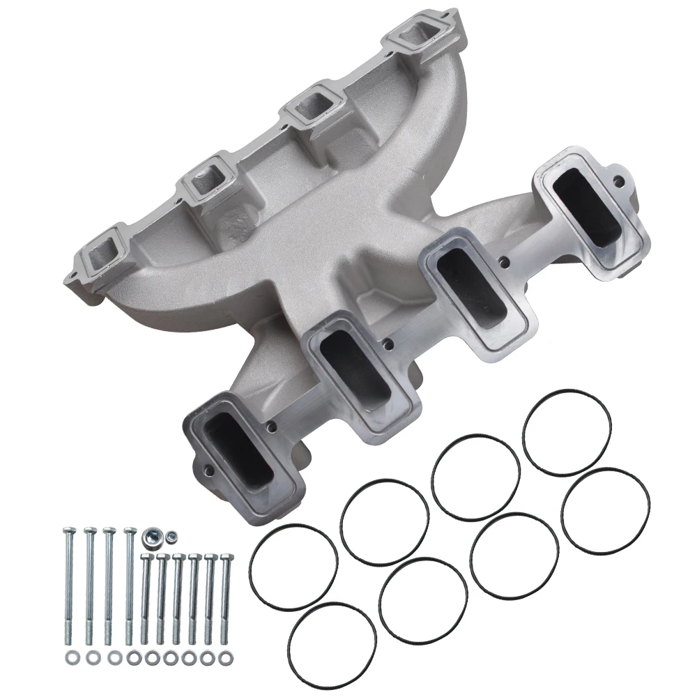 RPM Style Carb Intake Manifold For GM LS1 5.3L LS2 6.0L Cathedral Port Satin