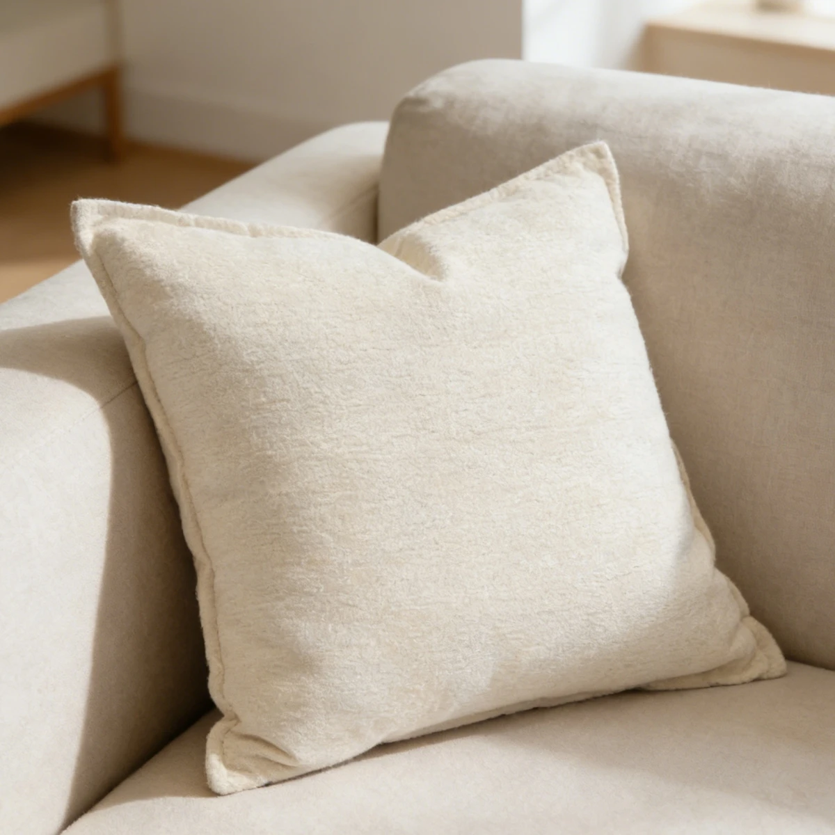 1pc Decorative Pillowcase Shiny Silver Line Chenille Cushion Cover for Sofa Living Room Bedroom Decor Throw Pillow Cover 45*45