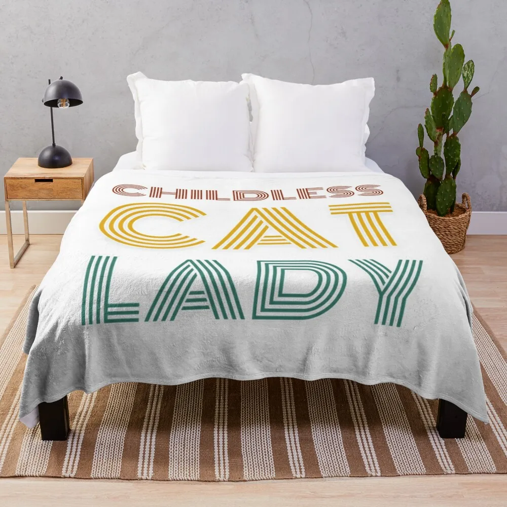 

Childless Cat Lady Throw Blanket Decoratives Blankets Sofas Of Decoration Blankets