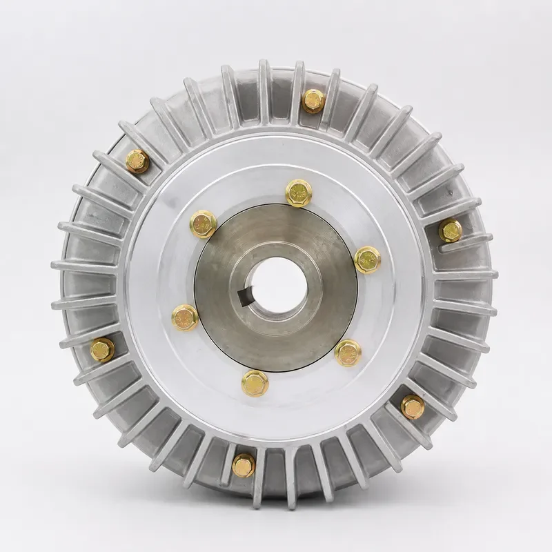 24V Hollow Shaft Magnetic Powder Brake Rotating Shell Electromagnetic Tension Controller Hole Type for Automation Equipment