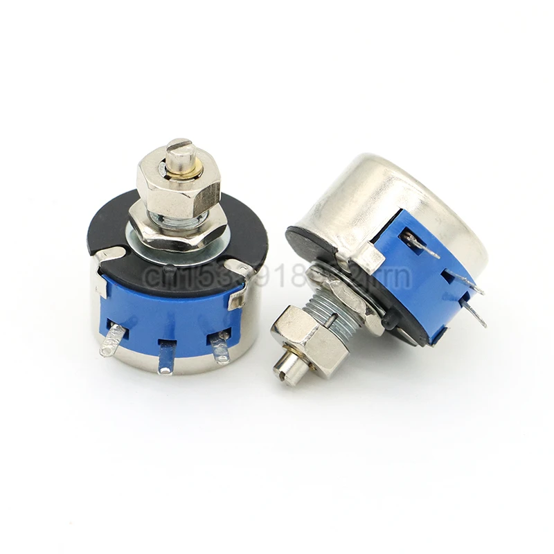 1Pcs WX14-11 3W Single Loop Wire Wound Potentiometer With Lock Neck 47R 100R 470R 1K 2K2 3K3 10K