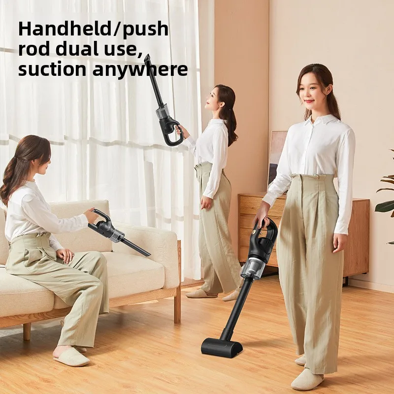YJQ wireless charging vacuum cleaner household car with strong suction portable handheld view 3