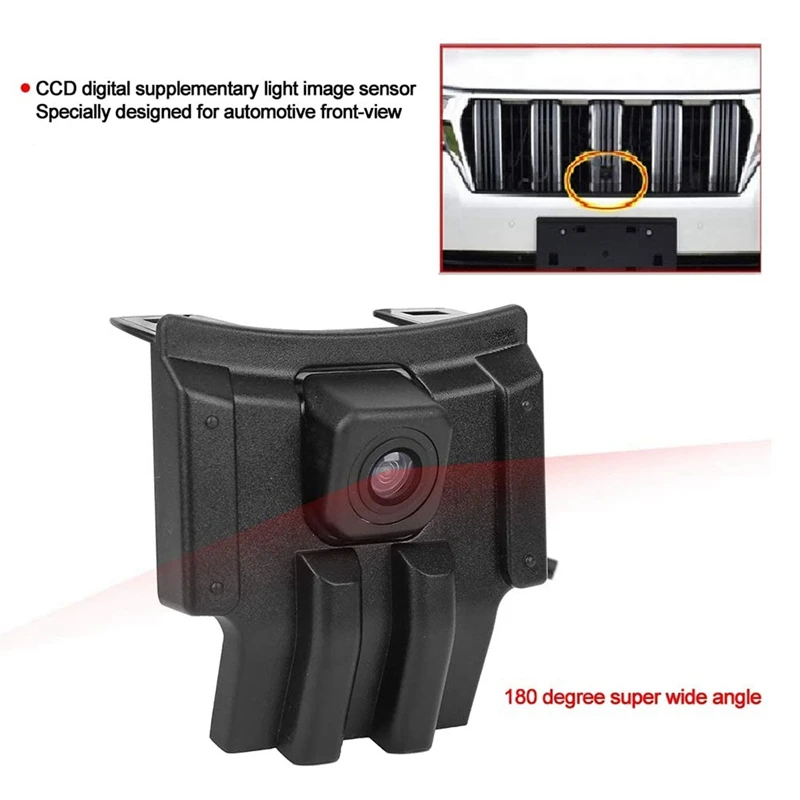 Car Front View Camera For Toyota Land Cruiser Prado 150 J150 LC150 Overbearing 2018 Waterproof Parking LOGO Front Camera Parts