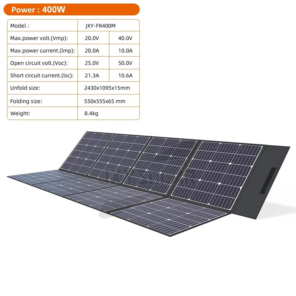 Solar Blanket Portable Solar Panel Foldable OEM&ODM 400 Watt 40 Volt High-Efficiency Foldable Solar Panel for Off-Grid Living