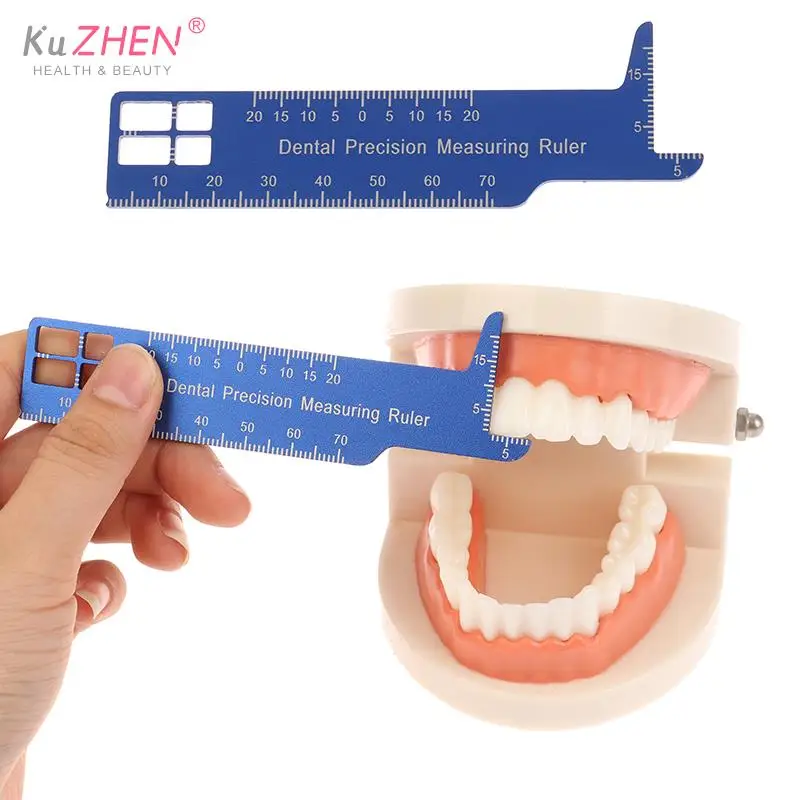 

1pcs Dental Precision Measuring Ruler Aluminum Medical Tool Span Measure Scale Endodontic Tool Dentistry Photography Gap Gauge