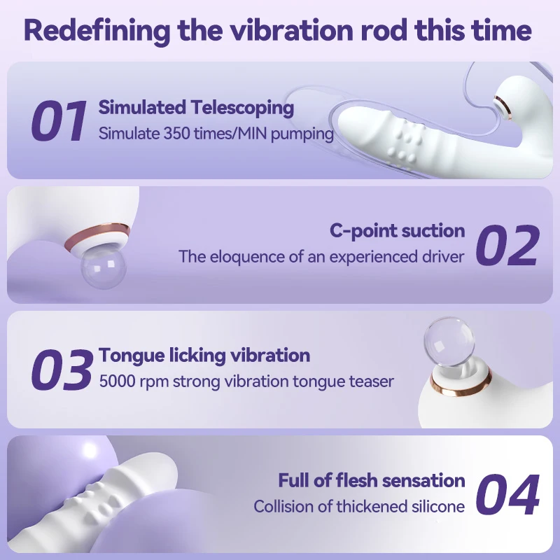 G-spot Vibrator for Women Clit Sucker Vacuum Clitoris Stimulator Silicone Heating Dildo Female Masturbation Sex Toy Adult Goods