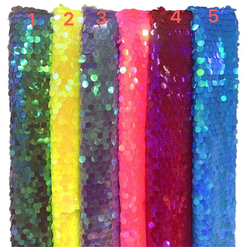 

Colorful Sequin Embroidered Mesh Fabric for DIY Sewing Wall Fabrics Stage Decoration Hug Pillow Clothing Fashion Material Cloth