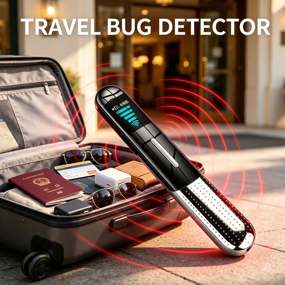 Privacy Protection Anti Hidden Camera Detection, Car GPS Tracker Detector RF Bug GPS Locator Scanner, Infrared Camera Finder
