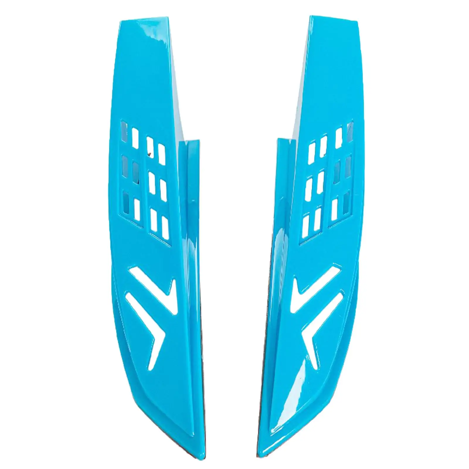 Helmet Horns Plastic Blue Decorative Ear Pieces for Extras for Motorcycle Helmet and Full Neck Protector