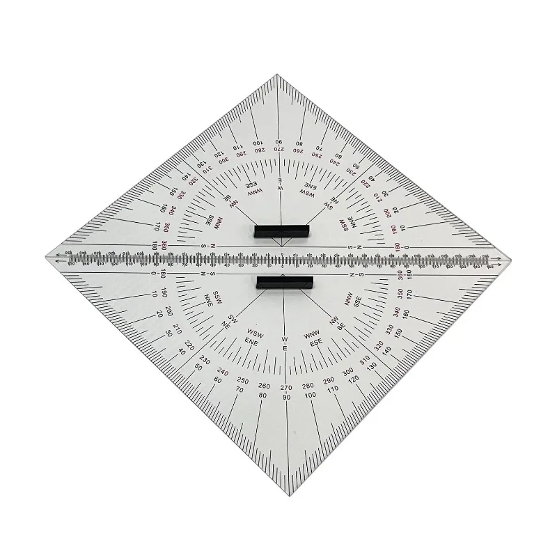 300mm Large Nautical Triangle Ruler Marine Chart Plotting Distance Measuring Tool Navigation Engineering Design Teaching Scale