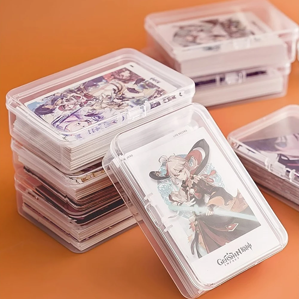 1pcs Transparent Plastic Boxes Playing Cards Container Storage Case Packing Poker Game Card Box Board Games Card Organizer