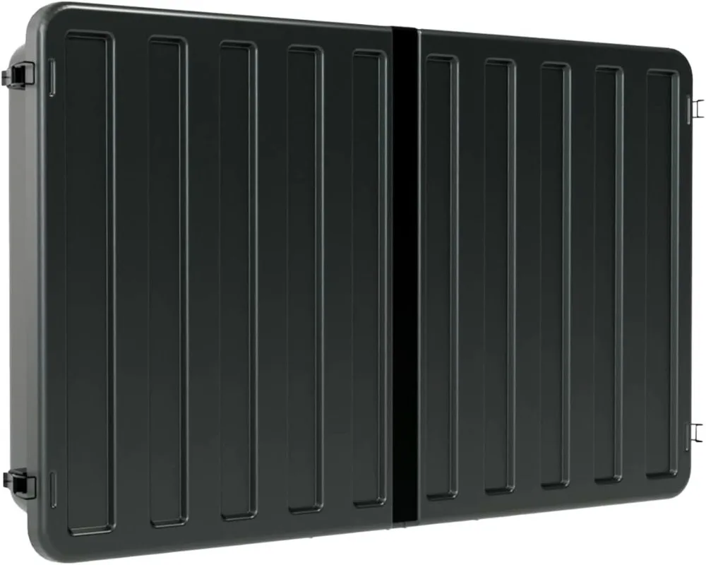 غطاء صلب للتلفزيون الخارجي حماية ضد الطقس للتلفزيون - يتصاعد على اليمين على الحائط - جدار التلفزيون (45-55 بوصة)، أسود