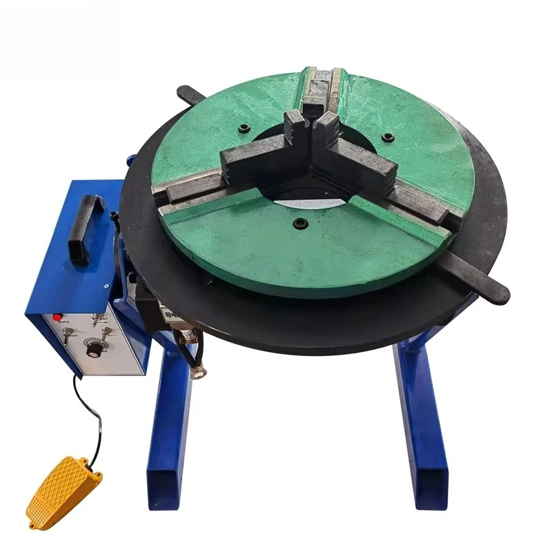 30KG automatic pipe welding rotary locator turntable with chuck