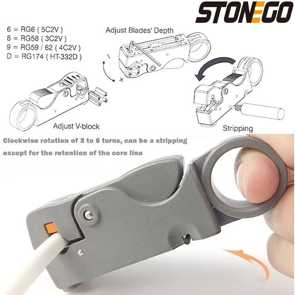 Heavy Duty Automatic Double Blade Wire Stripper and Cable Cutter Pliers Electrician Hand Tool for Efficient Wiring