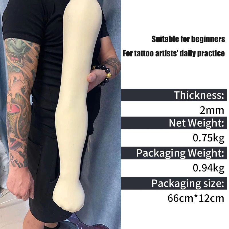 ثلاثية الأبعاد ممارسة الوشم سيليكون الذراع محاكاة قابلة لإعادة الاستخدام الذراع الوشم ممارسة الجلد التدريب نموذج لفناني الوشم والمبتدئين #6