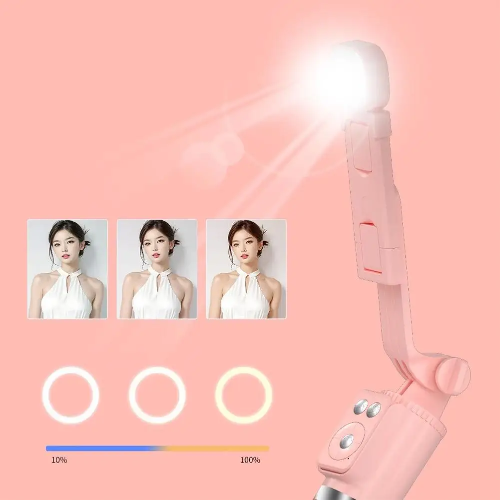 Detachable Bluetooth Selfie Stick Tripod Bracket Bold Beauty Fill Light Mobile Phone Selfie Stick