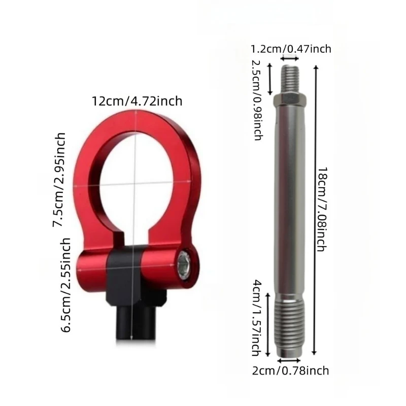 JAC Car-Specific Tow Hook, Forged Aluminum Alloy, Anti-Corrosion Towing Hook, Vehicle Rescue Accessory