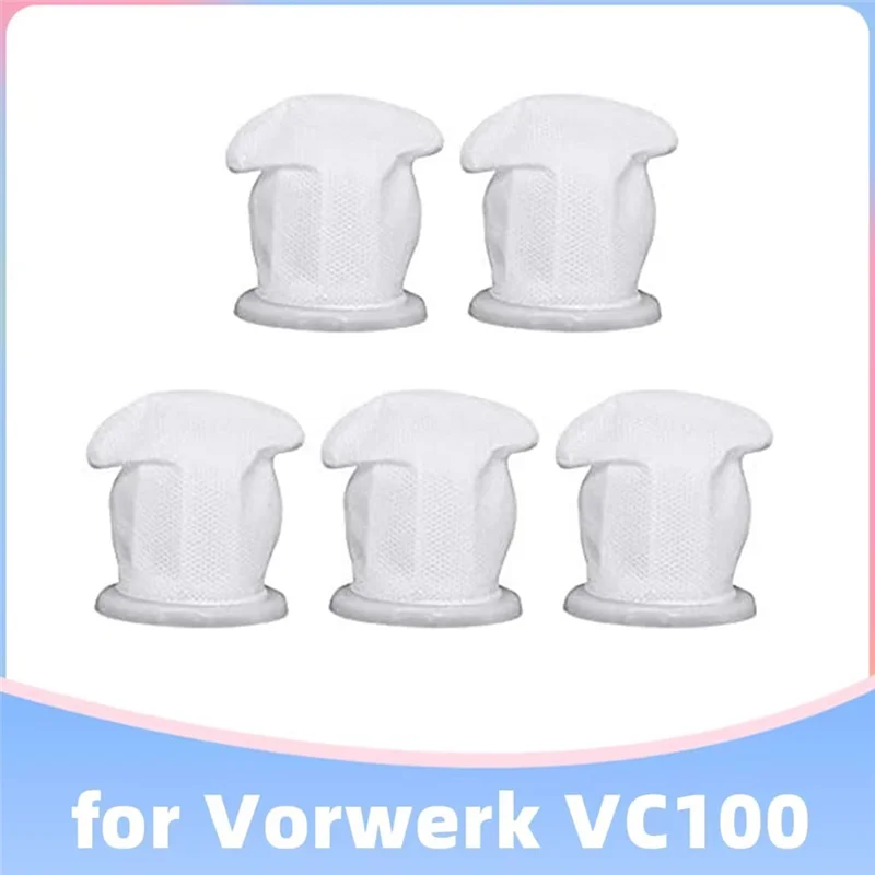 

A21Q -5 Pieces Replacement Filter Dirt Filter Compatible For Vorwerk Kobold VC100 Washable Cordless Hand Vacuum Cleaner