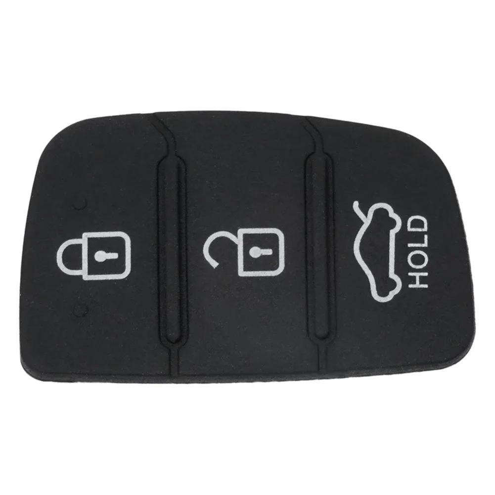 Rubber Pad Remote Key Cover Case 3 Button Fob Shell For Hyundai Creta I20 I40 Tucson Elantra IX35 IX45 Car Accessories