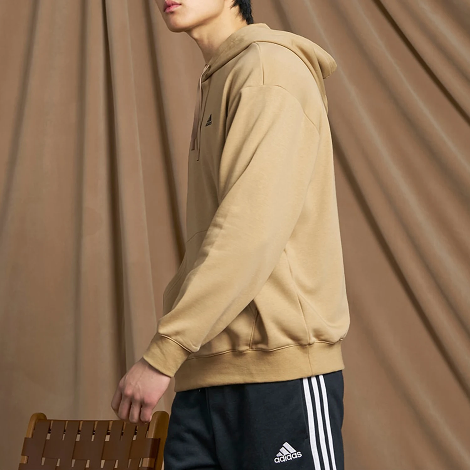 Adidas genuine new couple style simple sports and leisure hooded sweatshirt IV7592