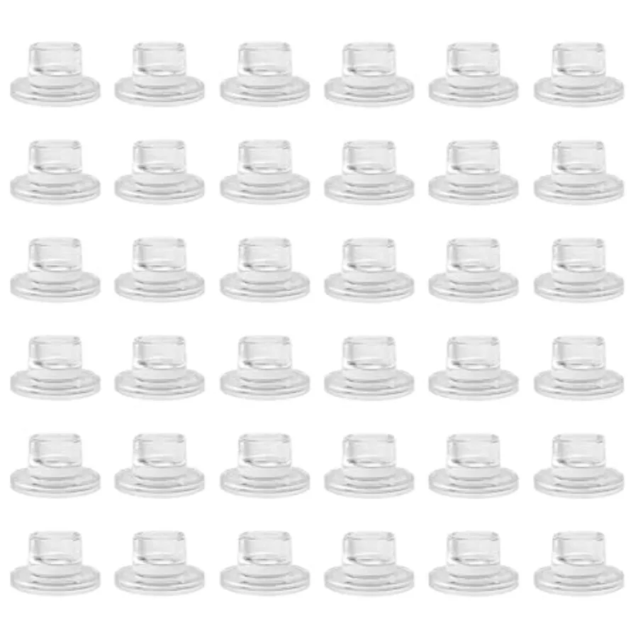 

ZQXJWF Clear Glass Taper Candle Holders Set, Round Base Design, Elegant Dining Table Decor, for Table Centerpiece Wedding Party