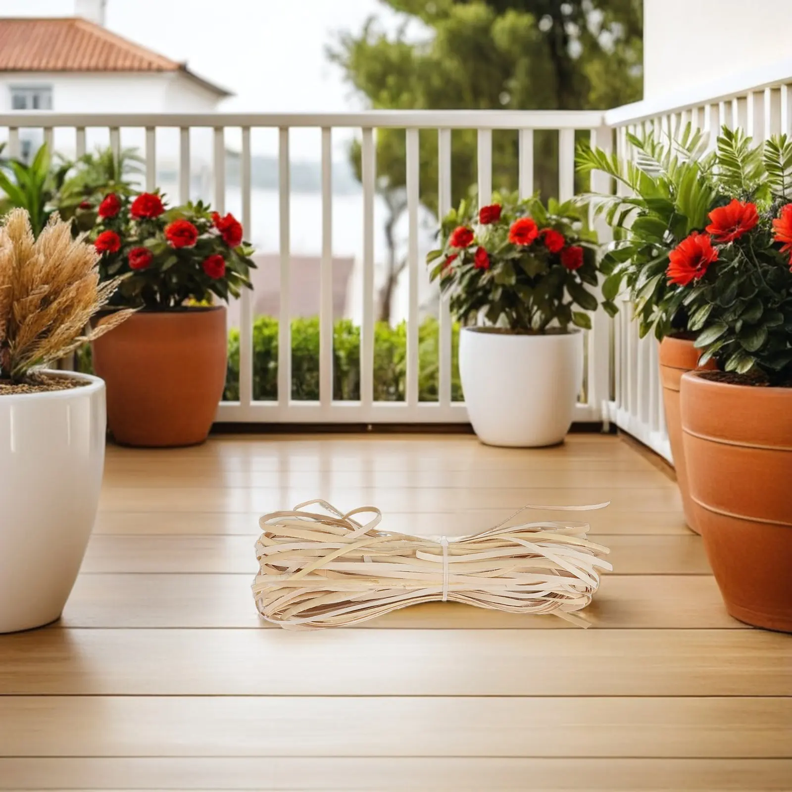 1 Roll Rattan Strip Natural Rattan Skin Outdoor Chair Repair Patio Furniture Restoration Flat Peel Material 230Ft Length 1 5