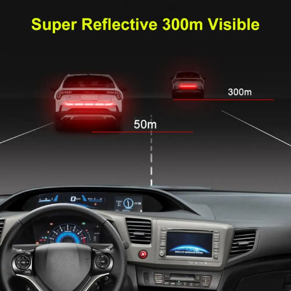 Unique  Reflective Tape Car Styling Car Exterior Body Reflective Sticker Attractive Self-adhesive Car Reflectante for Autos