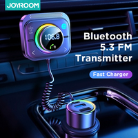 Joyroom Bluetooth 5.3 FM/AUX Bluetooth Car Adapter Air Vent Installation Bass Boost 3 Ports PD&QC 3.0 Car Charger Transmitter