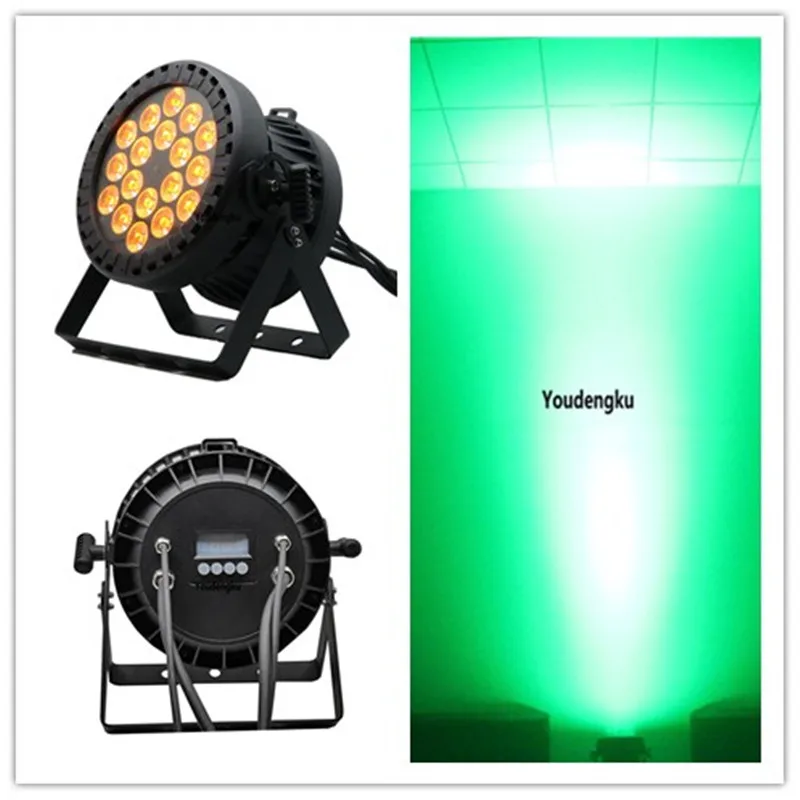 

6 pieces 18*15w RGBWA 5in1 IP65 led par can Waterproof RGBWA Quad Par 64 Can Outdoor led par light