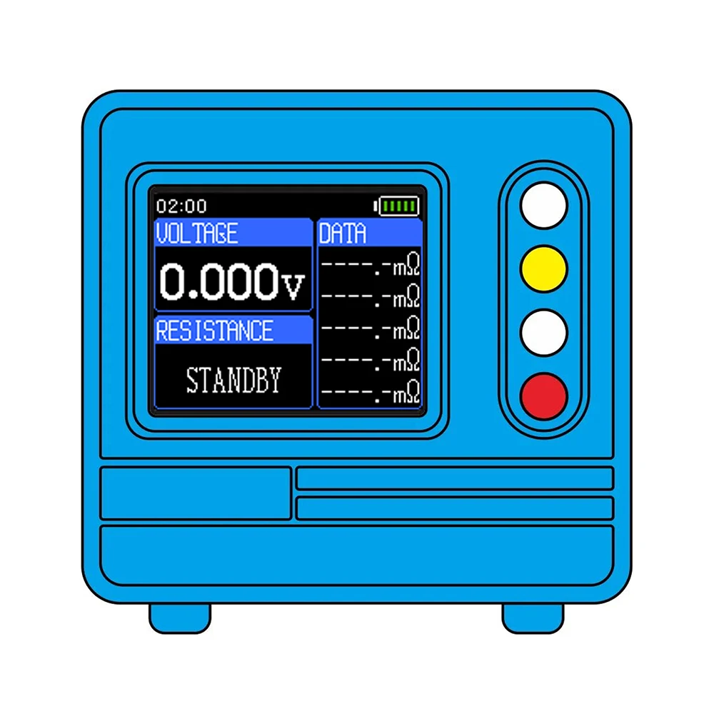 TV607 Spannungs- und Innenwiderstandstester DC5V 1,77-Zoll TFT-Farbdisplay DIY Batterietestgerät 4056 Lademodul AC 4-Draht – Detail 15