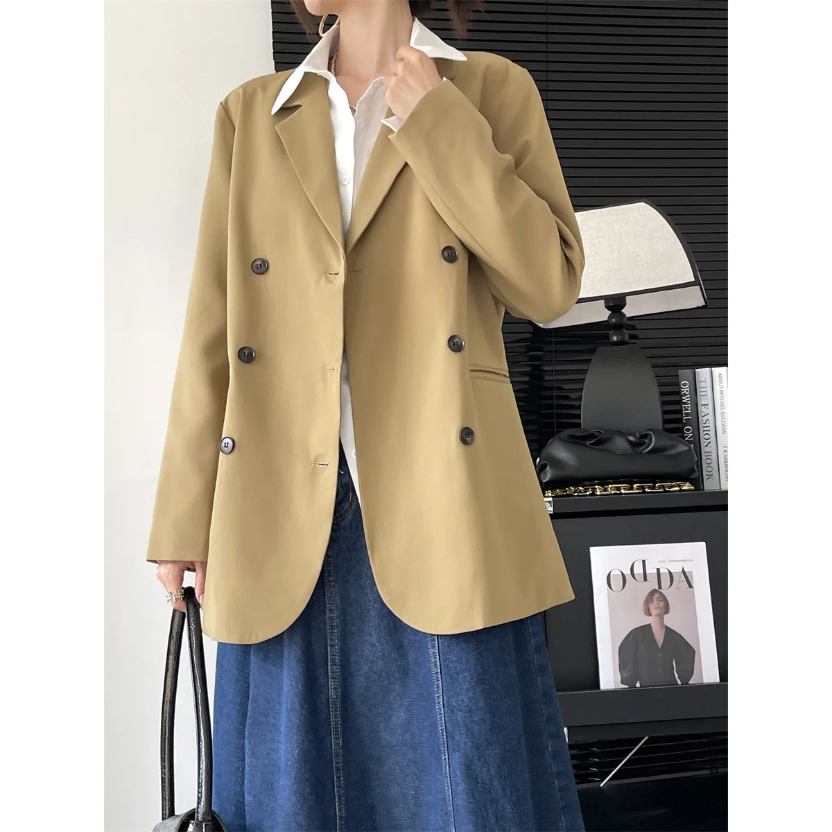 

Advanced casual suit jacket for women with a sense of design, autumn new style and temperament for women in suits