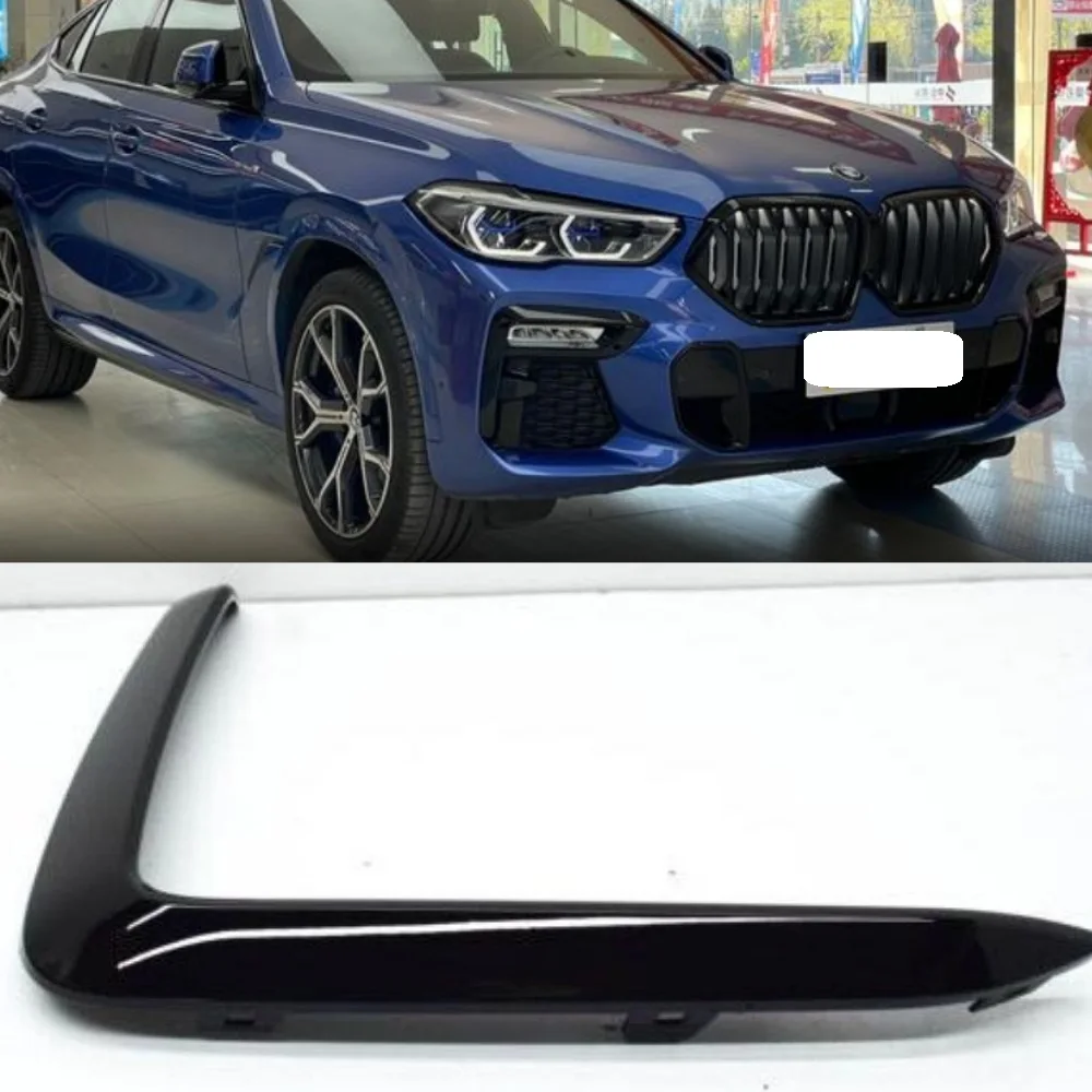 

Front bumper fog lamp cover grill trim cover 51118092247 51118092248 For BMW X6 G06 2020-2022For BMW X6 G06 2018-2020