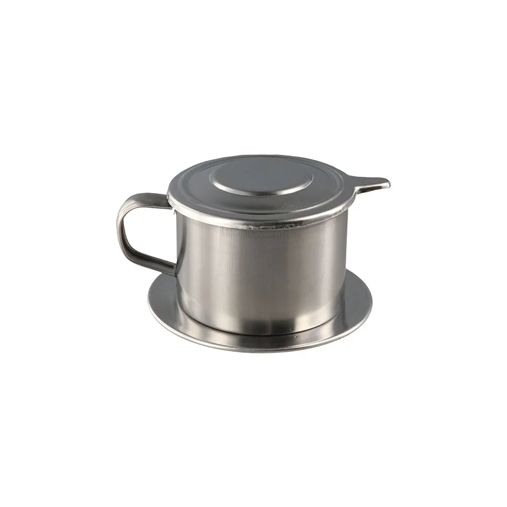 Stainless Steel Coffee Drip Filter Portable Versatile Vietnamese Coffee Maker Silver Durable Coffee Infuser Cup Home