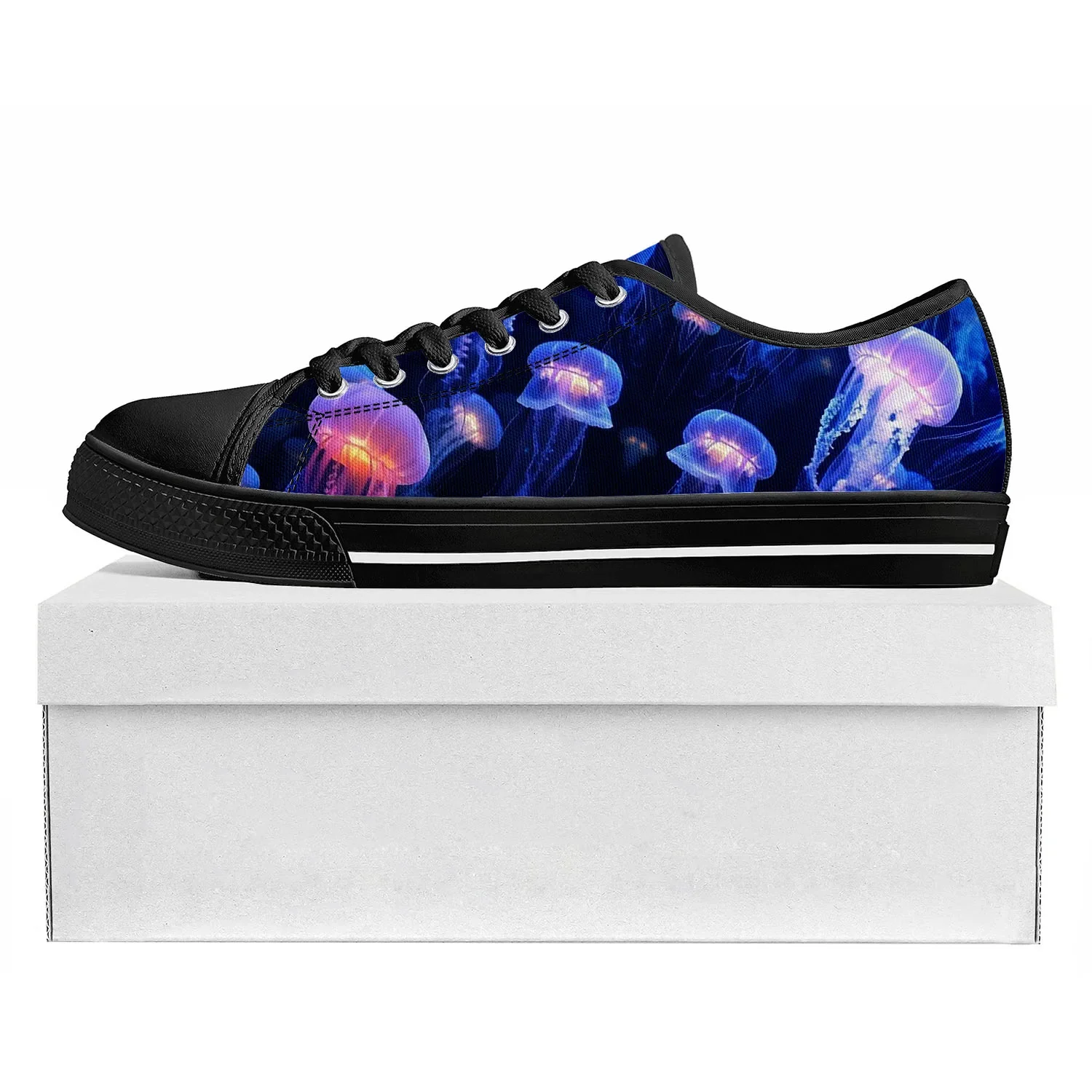 

Jellyfish Pattern Low Top High Quality Sneakers Mens Womens Teenager Tailor-made Shoe Canvas Sneaker Casual Couple Shoes