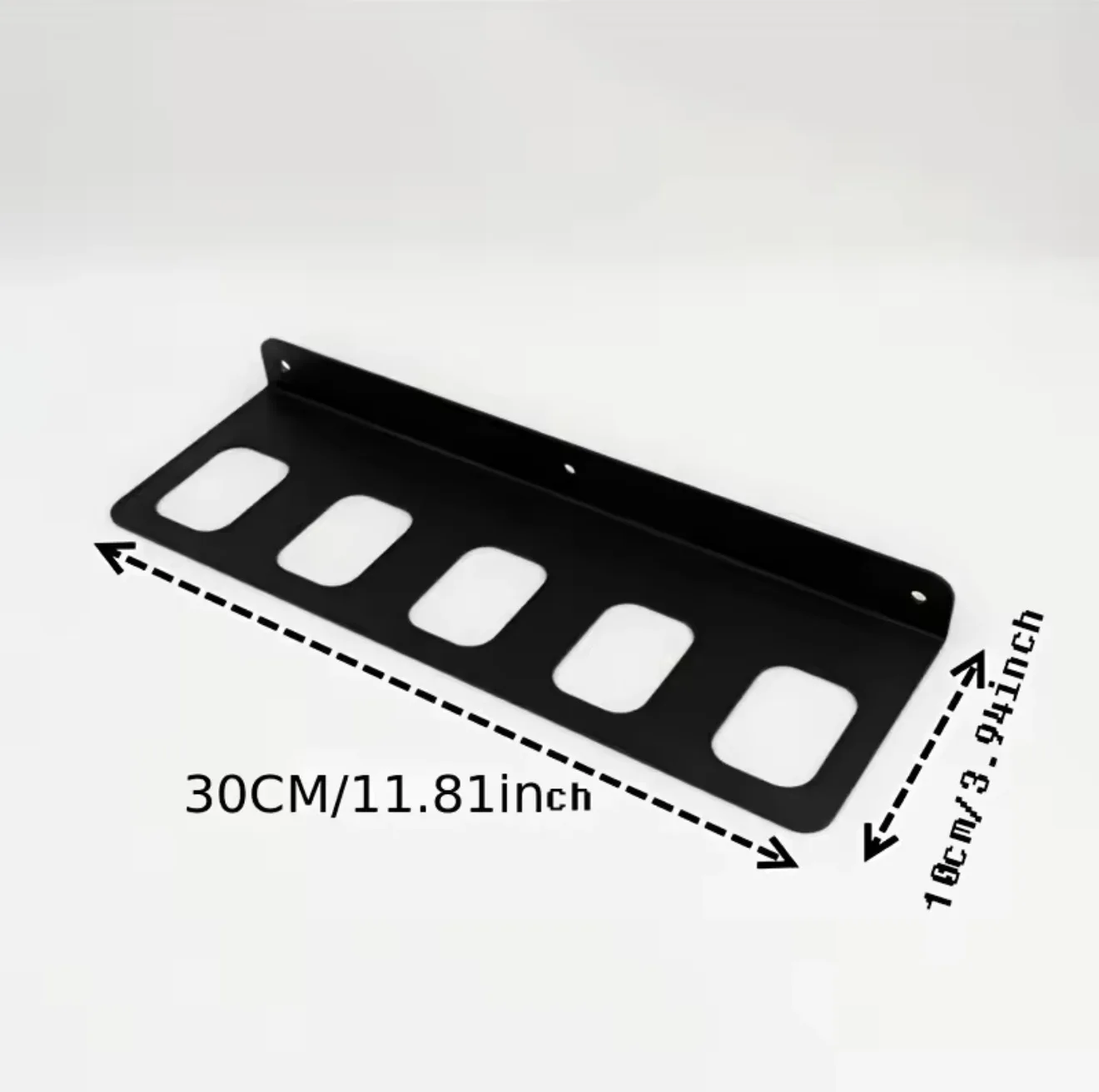 1pc Metal Hammer & Mallet Holder Wall-Mounted Tool Organizer with Powder-Coated Black Finish - Heavy-Duty Space-Saving Design