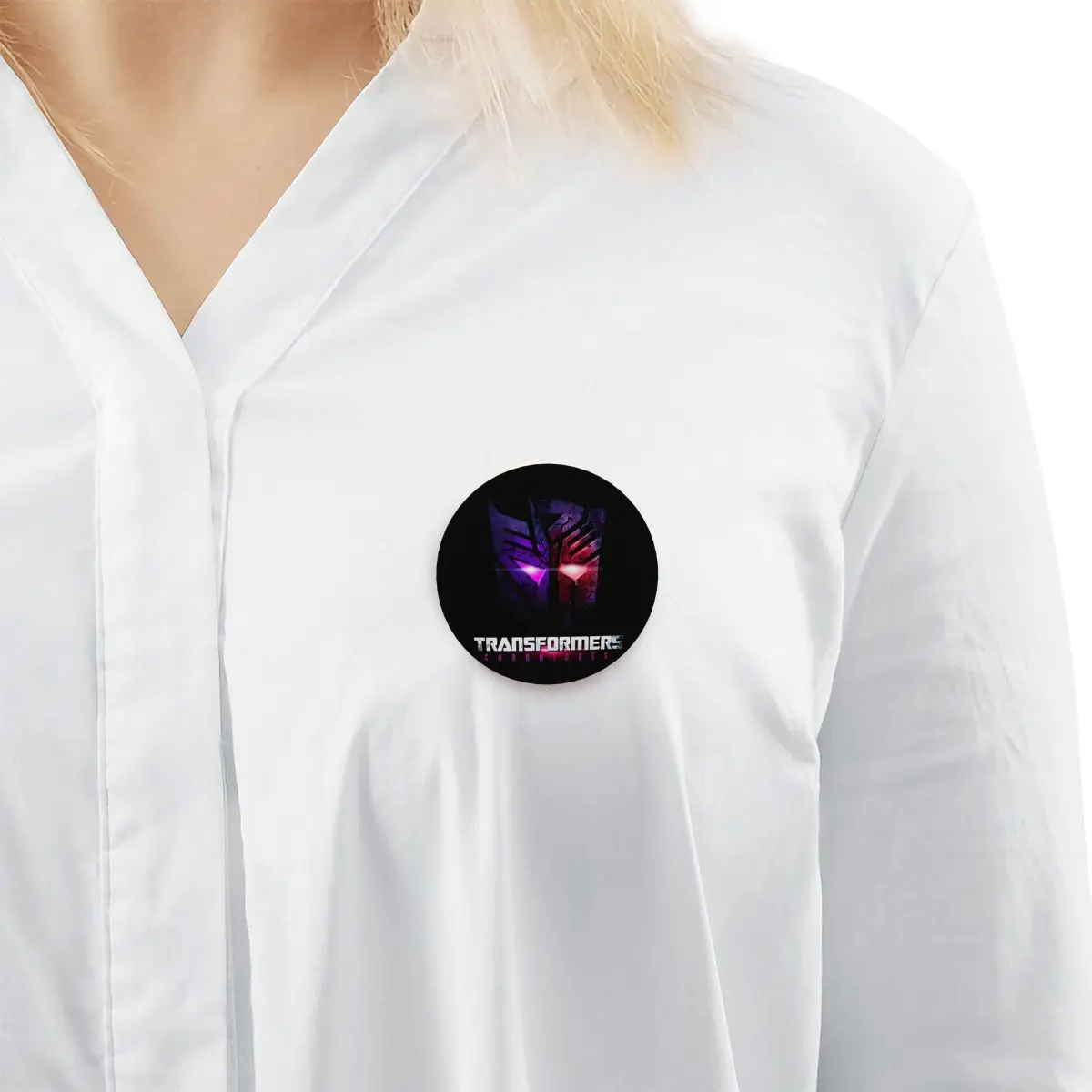 Transformatory Chronicles Przypinki do torebek Dekoracja koszuli Przypinki do klapy Odznaka Broszka dla dzieci i dorosłych