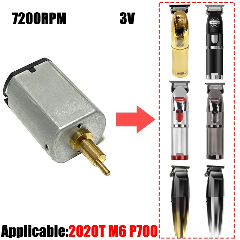 3V 7200RPM Hair Clipper Motor Engine Rotor Professional Repair Replacement Tool Compatible Trimmer JRL 2020T Madeshow M6 P700F