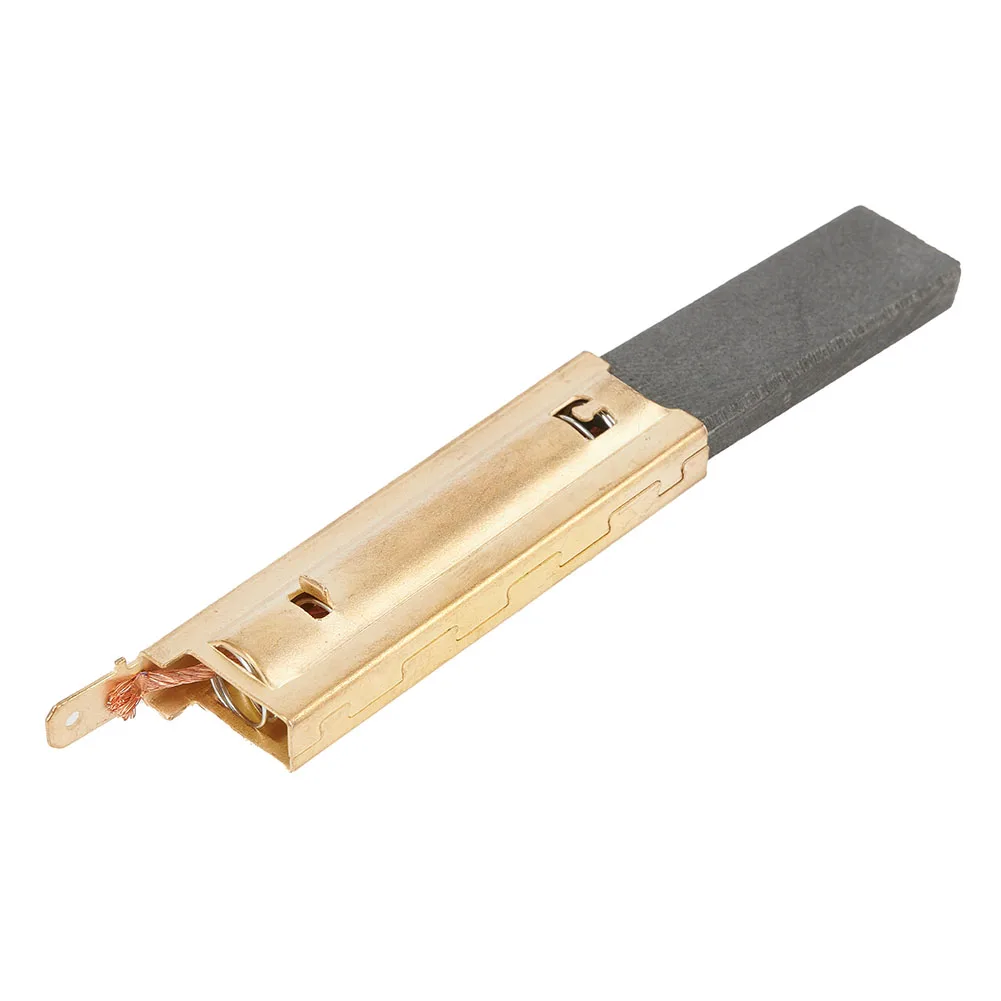 Part Carbon Brush Repair Tool Washing Machine 1 Set(2 Pcs) 5x13.5x39.6mm Dark Gray Gold Motor Inserts Power Tool