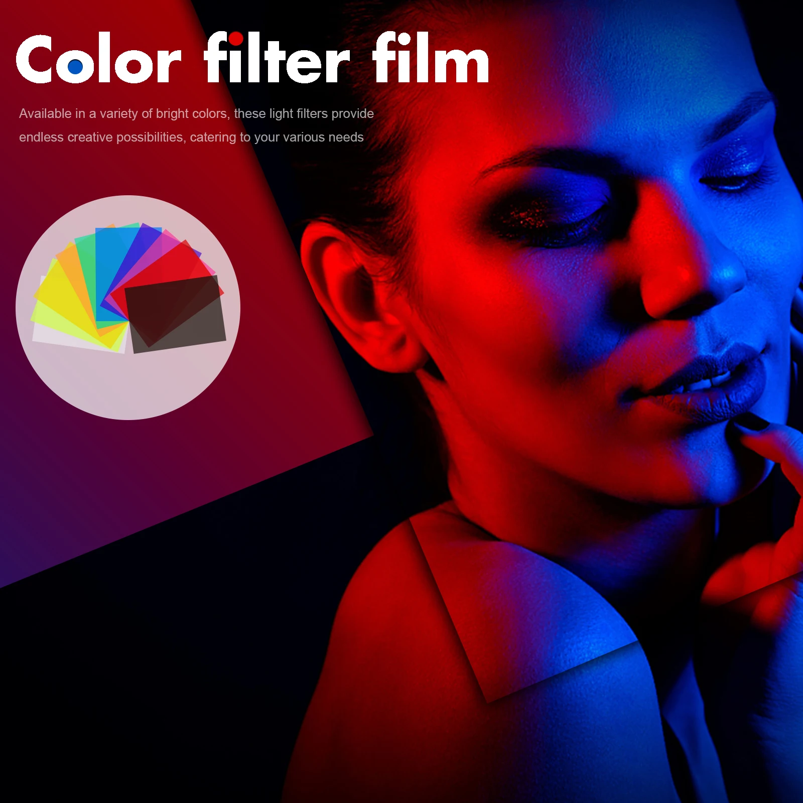 

20pcs PET Film Color Filter Sheets 29 7x21 cm Transparent Red Pink Purple Green Orange Fluorescent Photography