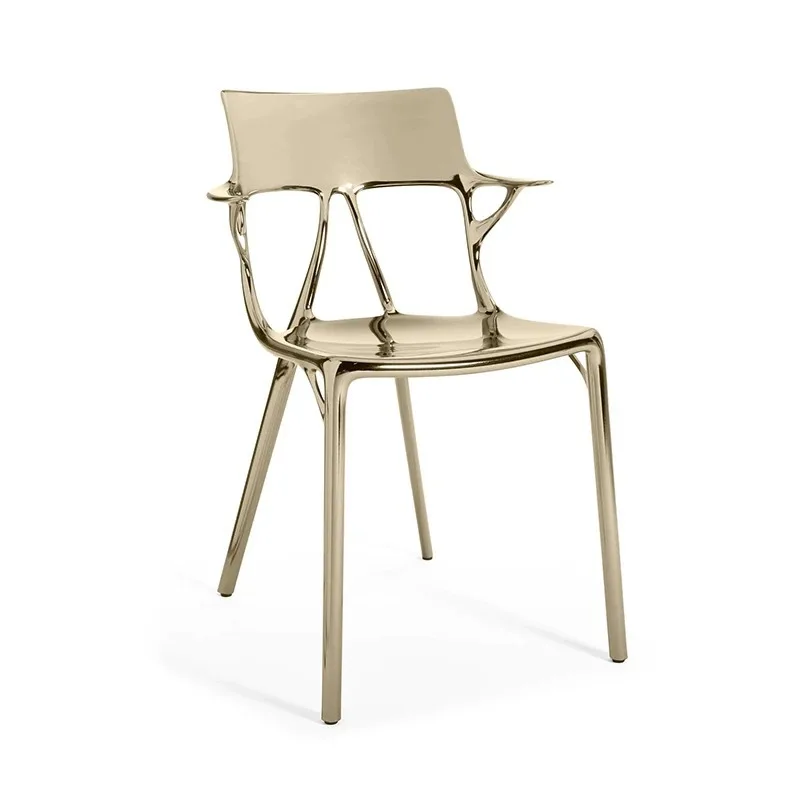 

Simple and creative personalized dining chair, light luxury artistic leisure chair