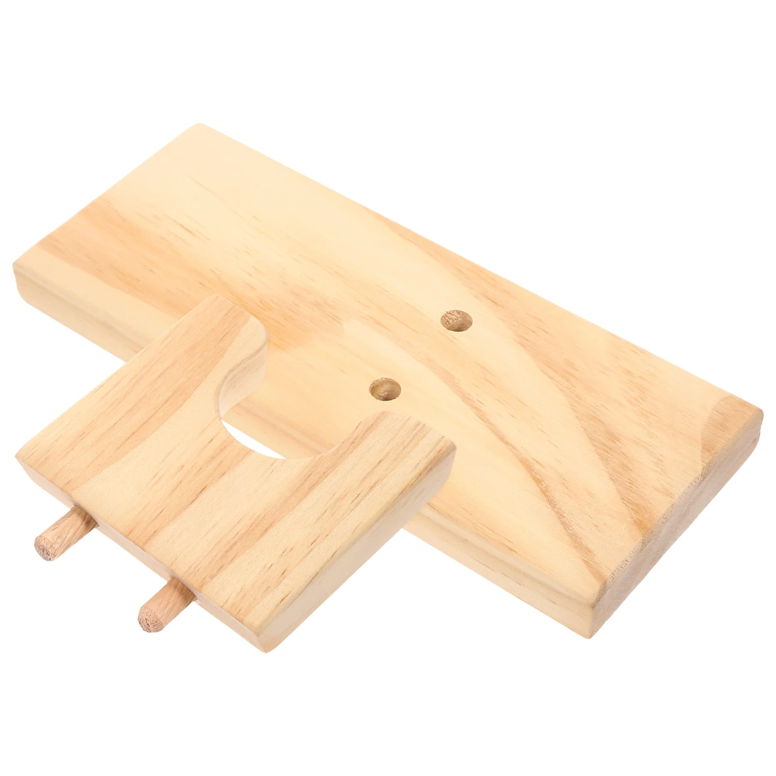 

Wooden Shelf Fixing Base Hot Glue Sprayer Rack Stand Wood Support Storage DIY Crafts Tools Practical Accessories