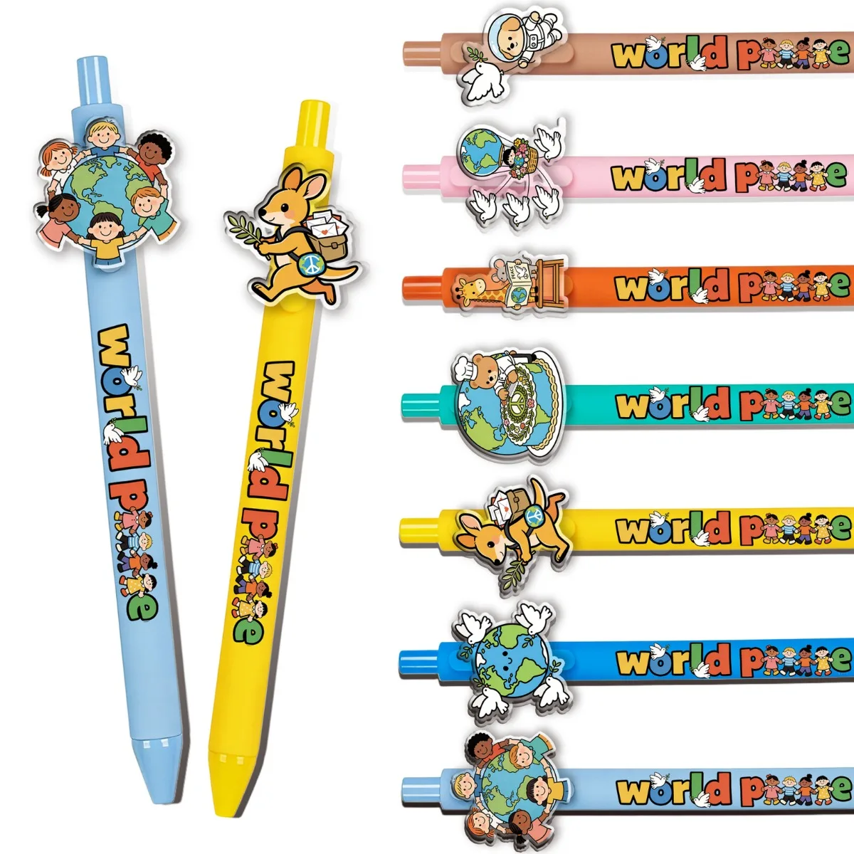 

Набор шариковых ручек «Мир во всем мире», 7/14 шт., для студентов, офиса, творчества