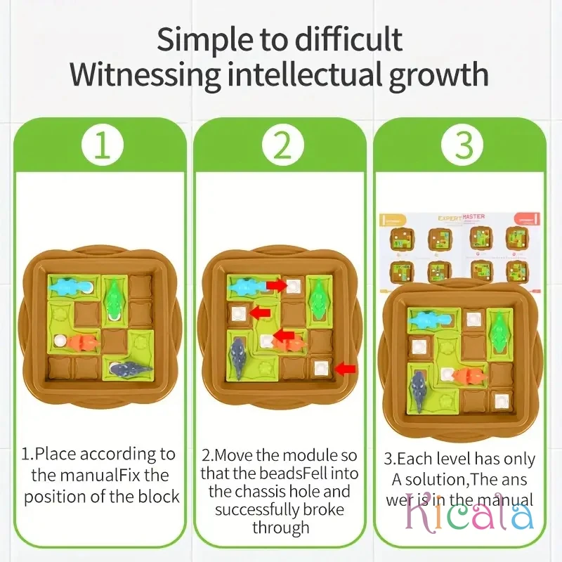 Board Game For Kids Logic Thinking Training Parent-Child Interactive Motessori Puzzle Game Toys For Birthday Christmas Gifts
