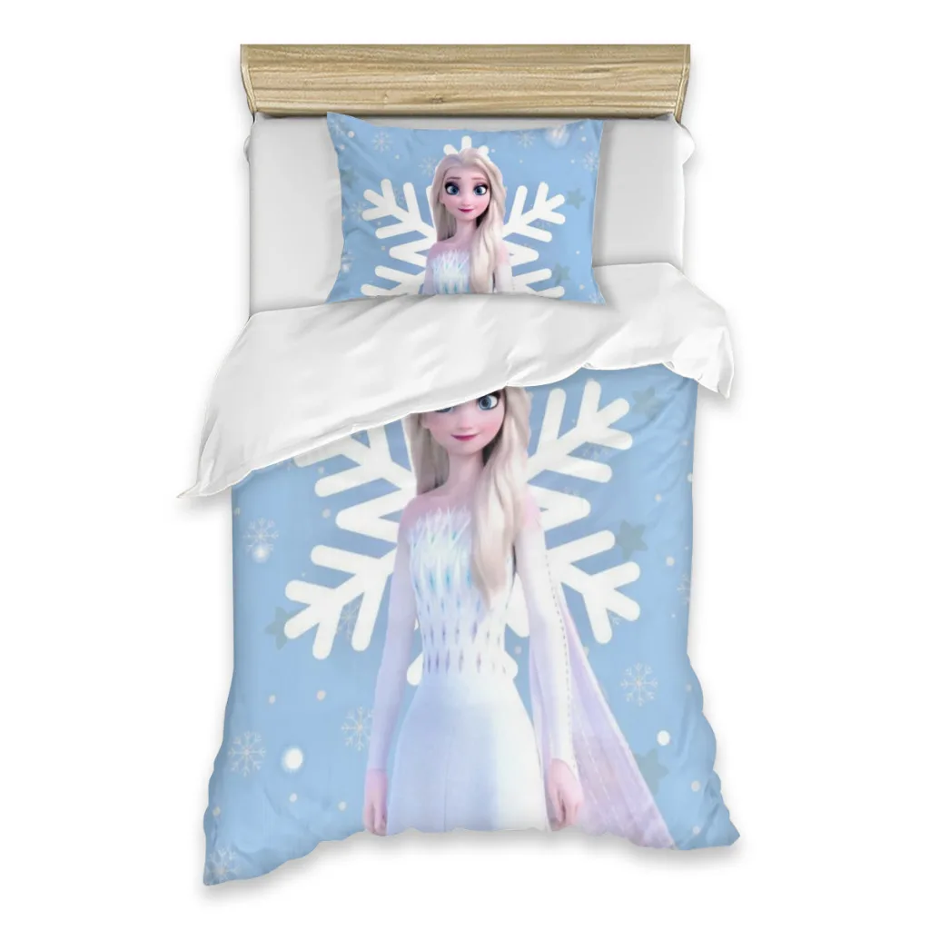 Disney Frozen Elsa Single Bed Sheets Set  Complete Case Single Linen Quilt Cover